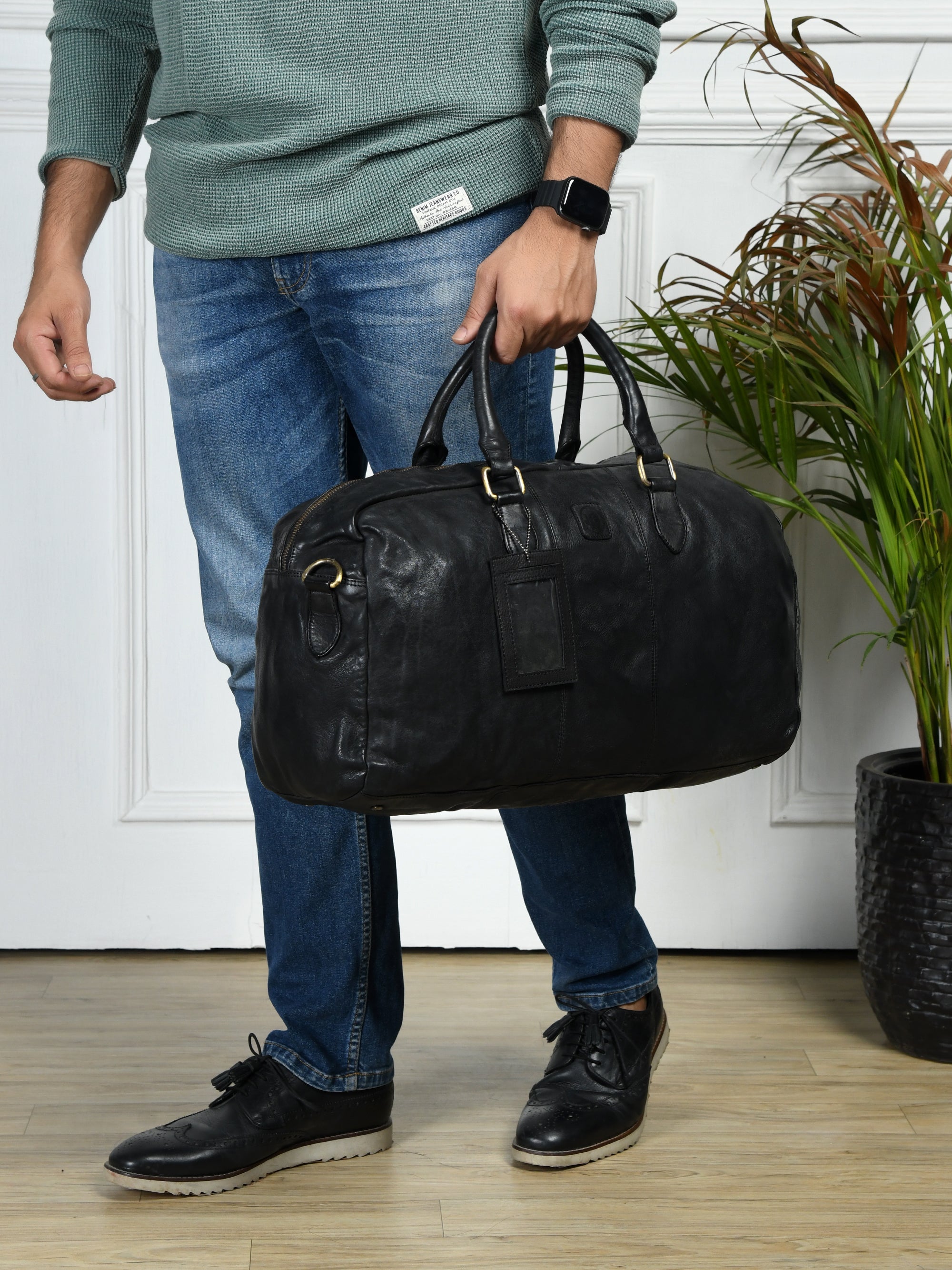 Imperium Luxe Leather Duffel Bag